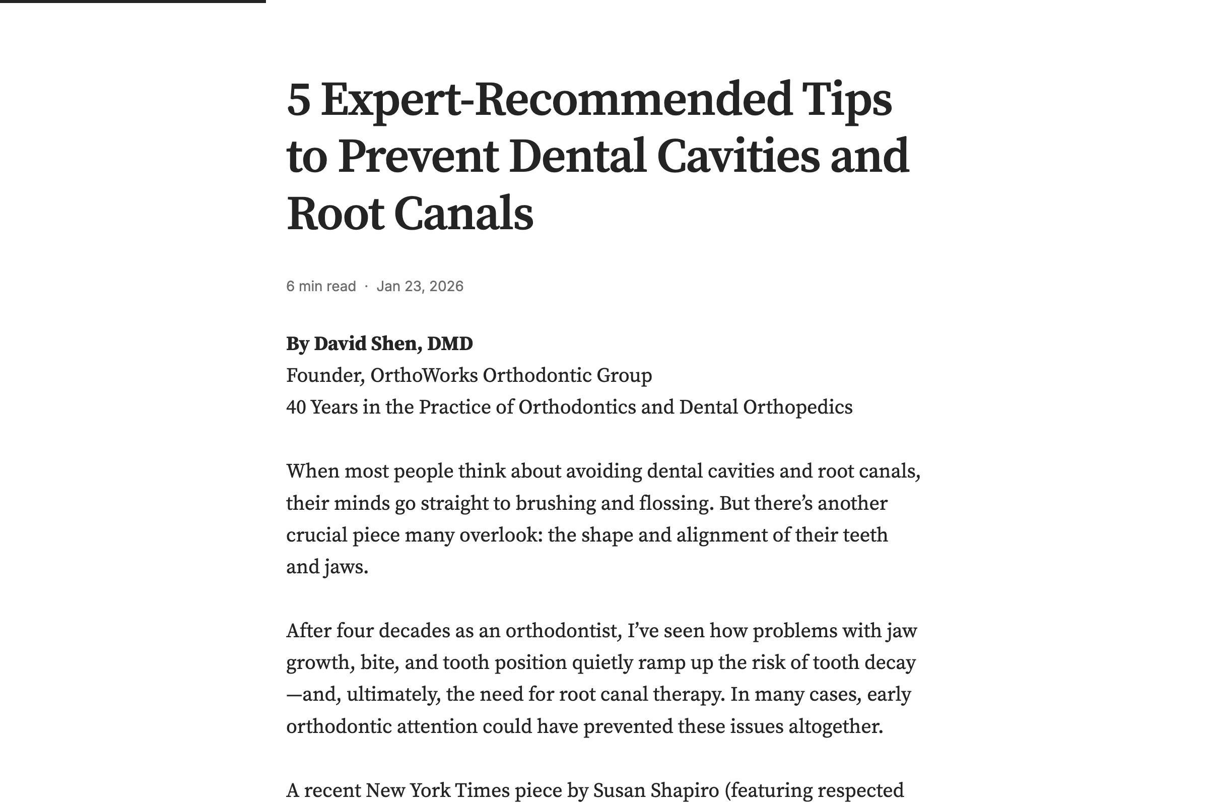 5 consejos recomendados por expertos para prevenir caries dentales y tratamientos de conducto